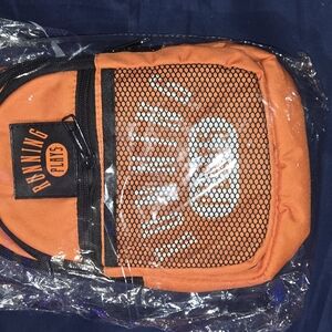 Bright Orange Compact Mesh Backpack